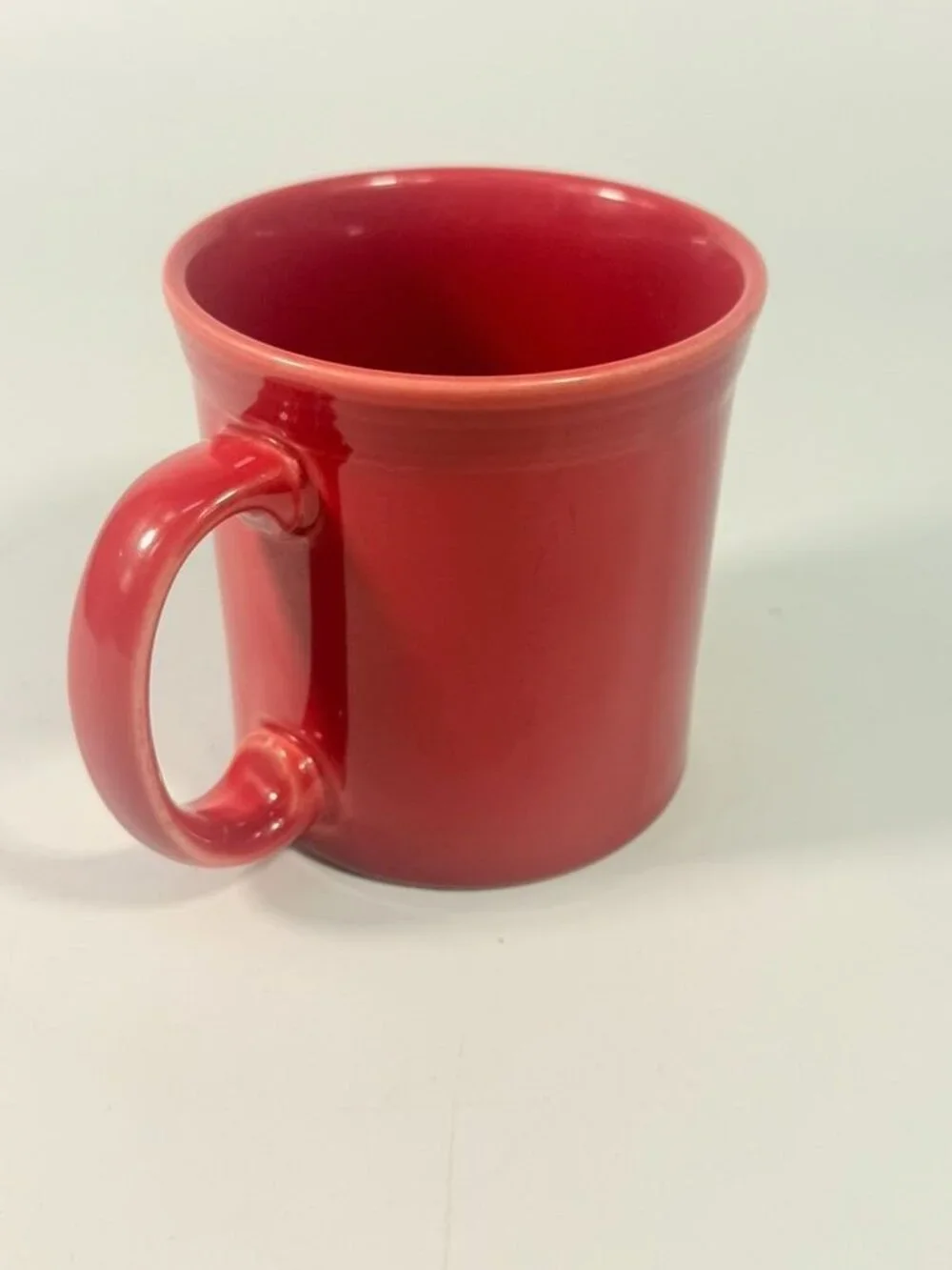 Coffee Tea Mug Cup Scarlet Red Fiesta Ware 8oz 3 5/8 in Homer Laughlin Vintage - Picture 3 of 16